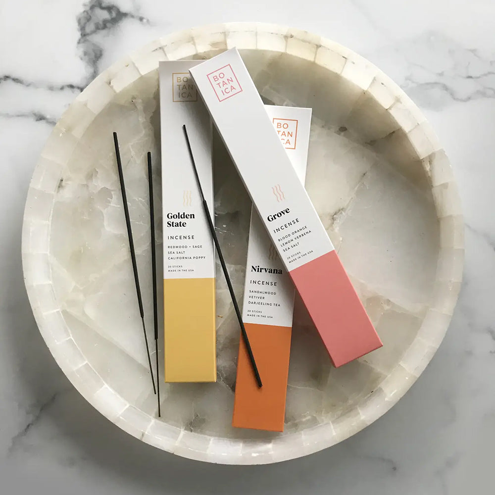 Blood Orange, Sea Salt, Lemon Verbena - Grove Incense Sticks