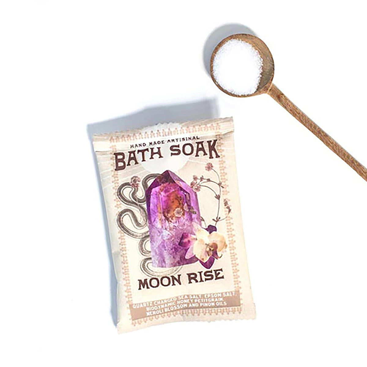 Moon Rise Bath Soak - honey, petitgrain, neroli blossom, and pinon oil