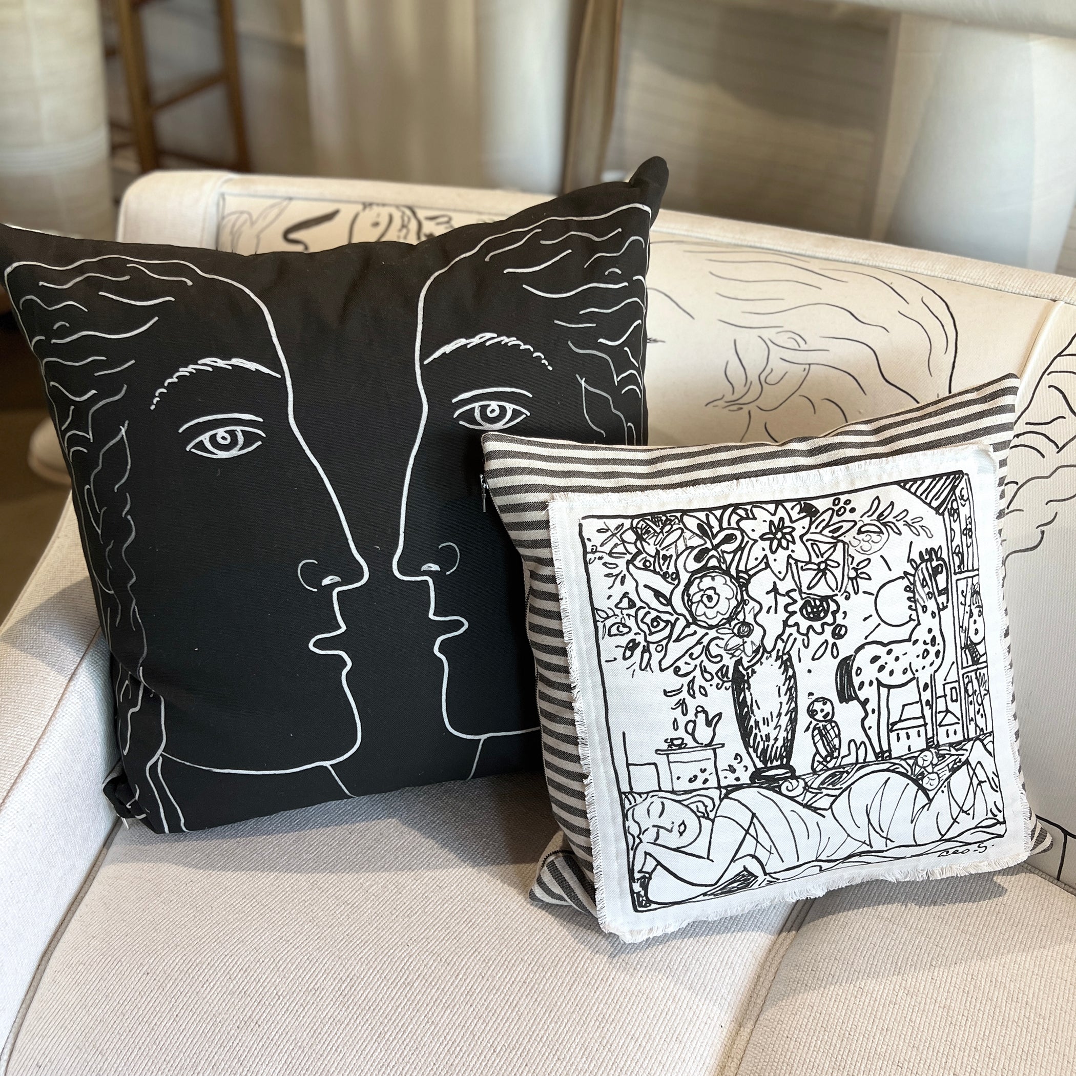 20x20 Square Pillows Norwegian Wood