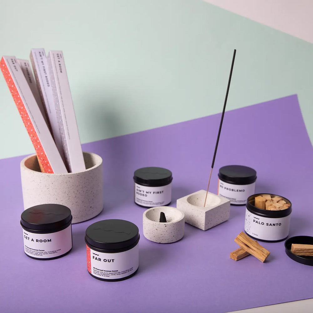 Get A Room - Stick Incense - Black Pepper, Sage, Palo Santo, Vetiver, Mandarin, Lavender & Pink Grapefruit