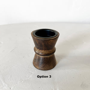 Resin Incense Charcoal Burner Gift Set - Wood Pillars, 3 style options
