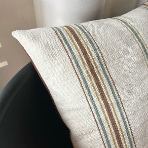 20x20 Square - Pillow Cover - Cottage Stripe