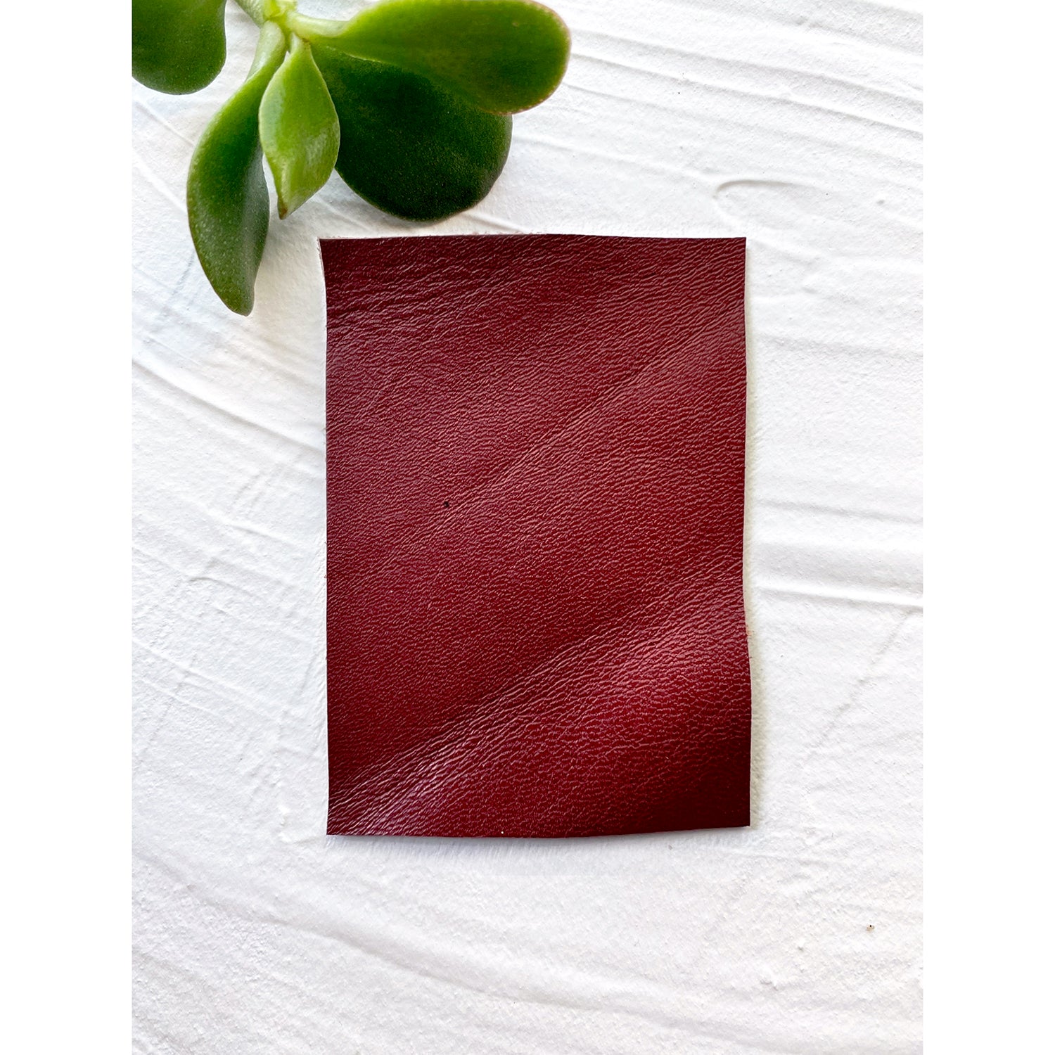 Merlot Classic Smooth Leather Swatch