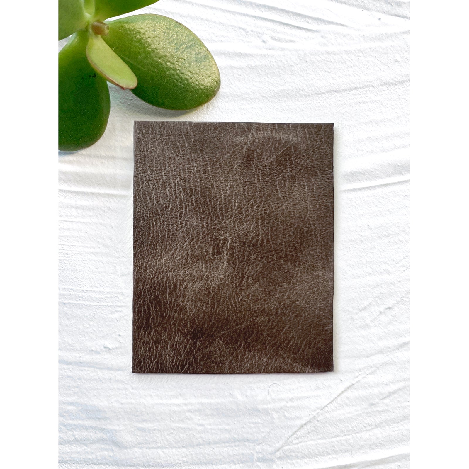 Mushroom Greige, Distressed Leather Swatch