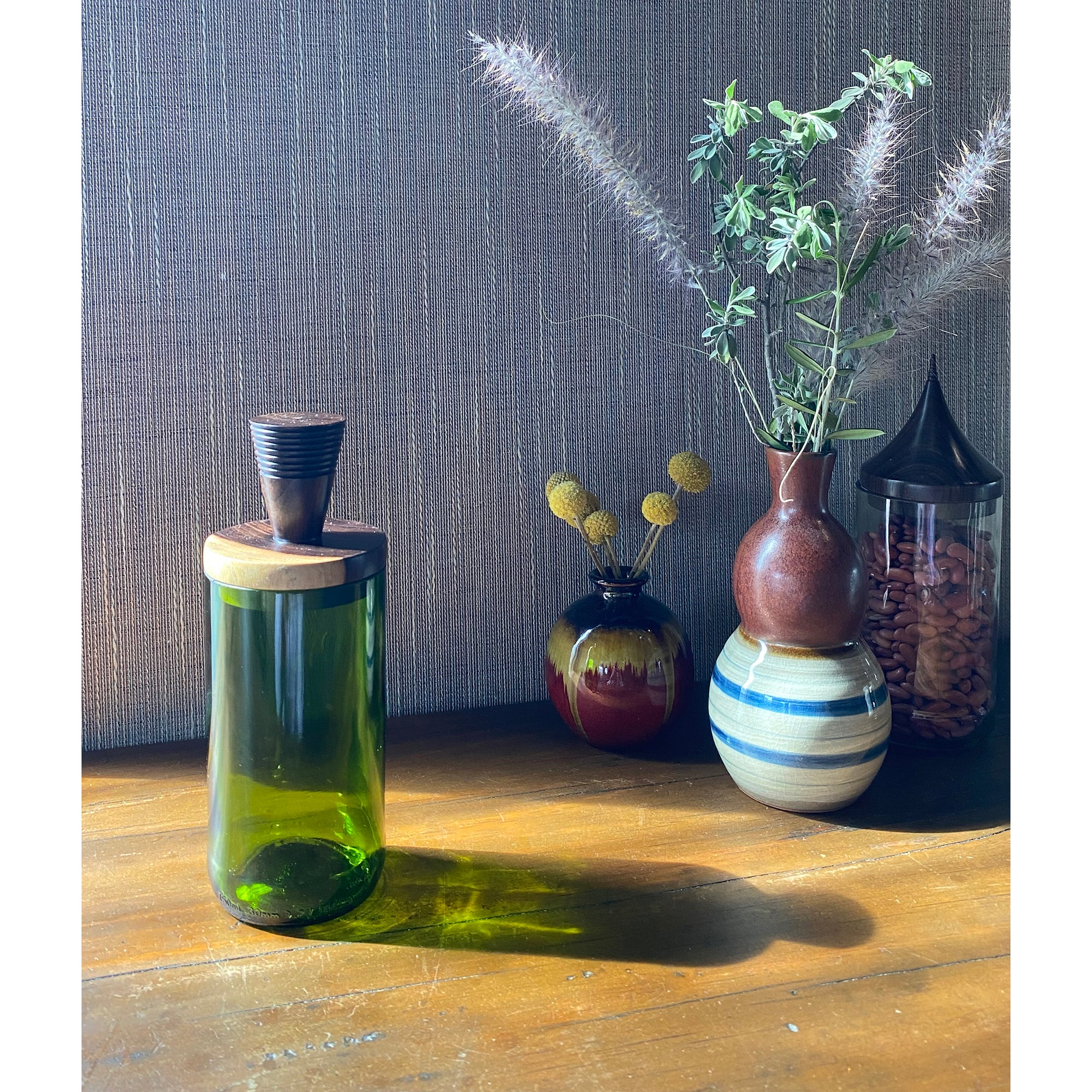 Blantyre Jar - "Green Striped Cone"