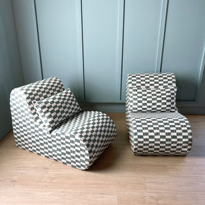 Set of Two - The Curve Chair - Newly Upholstered