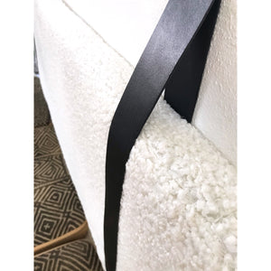 Off White Faux Shearling Swatch