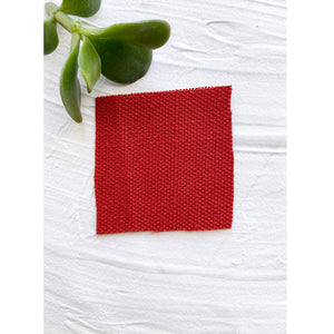 Tomato Red Performance Linen Swatch