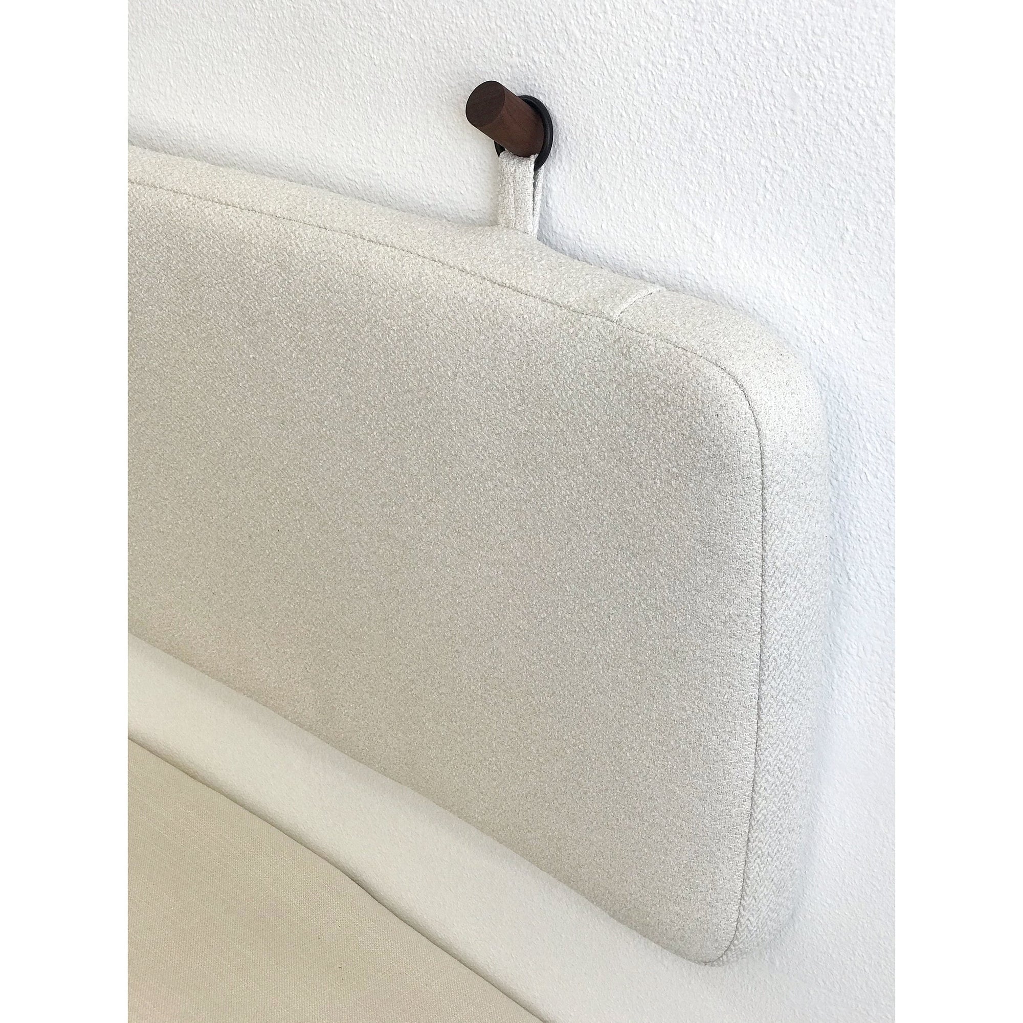 Single Size - Wall Hung Headboard or Backrest Cushion with Rings - Multiple Options
